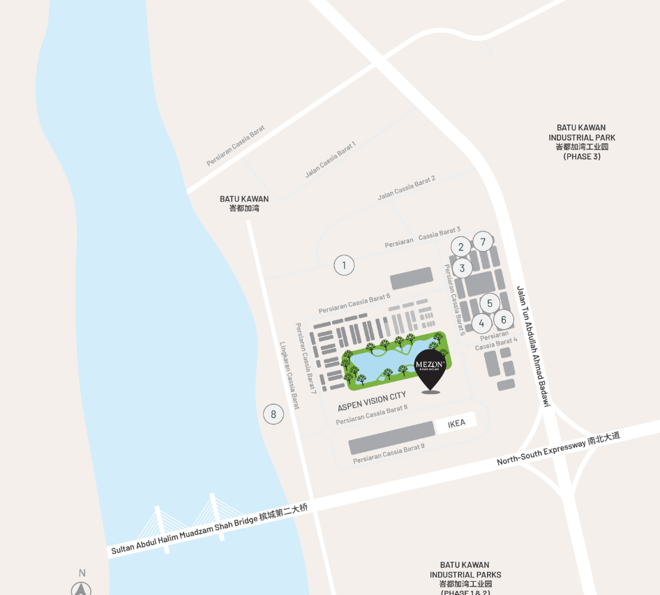 Mezon @ Park Enclave — Location Map