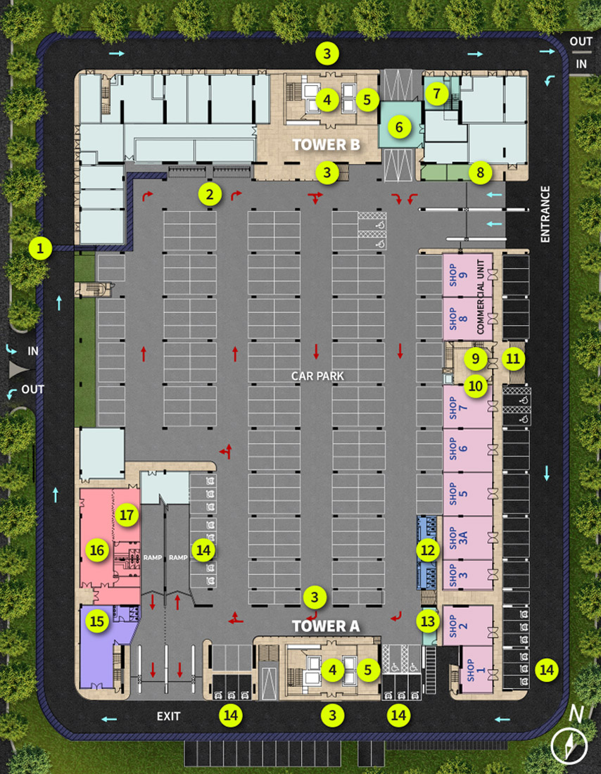Versa Ground Floor Site Plan